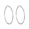 extra large silver hoops - seolgold