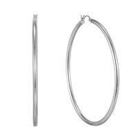 Seol Gold - Large Silver Hoops - silver hoops - big silver hoops 