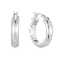 small silver hoops - seolgold