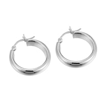 vintage silver hoops - seolgold