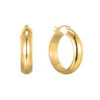 oversize gold hoops - seolgold