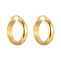 large gold hoops - seolgold