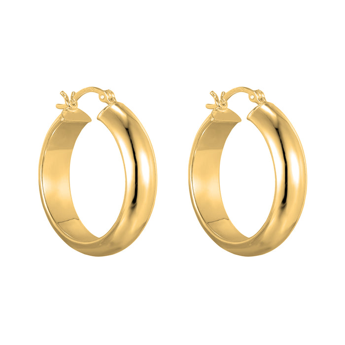 large gold hoops - seolgold