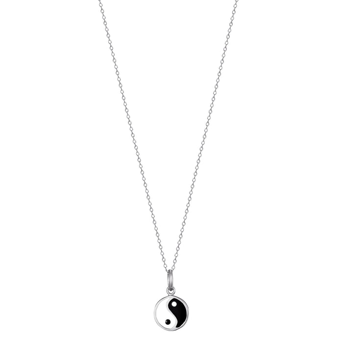 silver yin yang necklace - seolgold