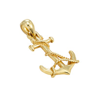 18ct Gold Vermeil Anchor Pendant - seolgold