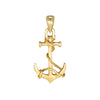 18ct Gold Vermeil Anchor Pendant