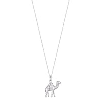 silver camel necklace - seolgold