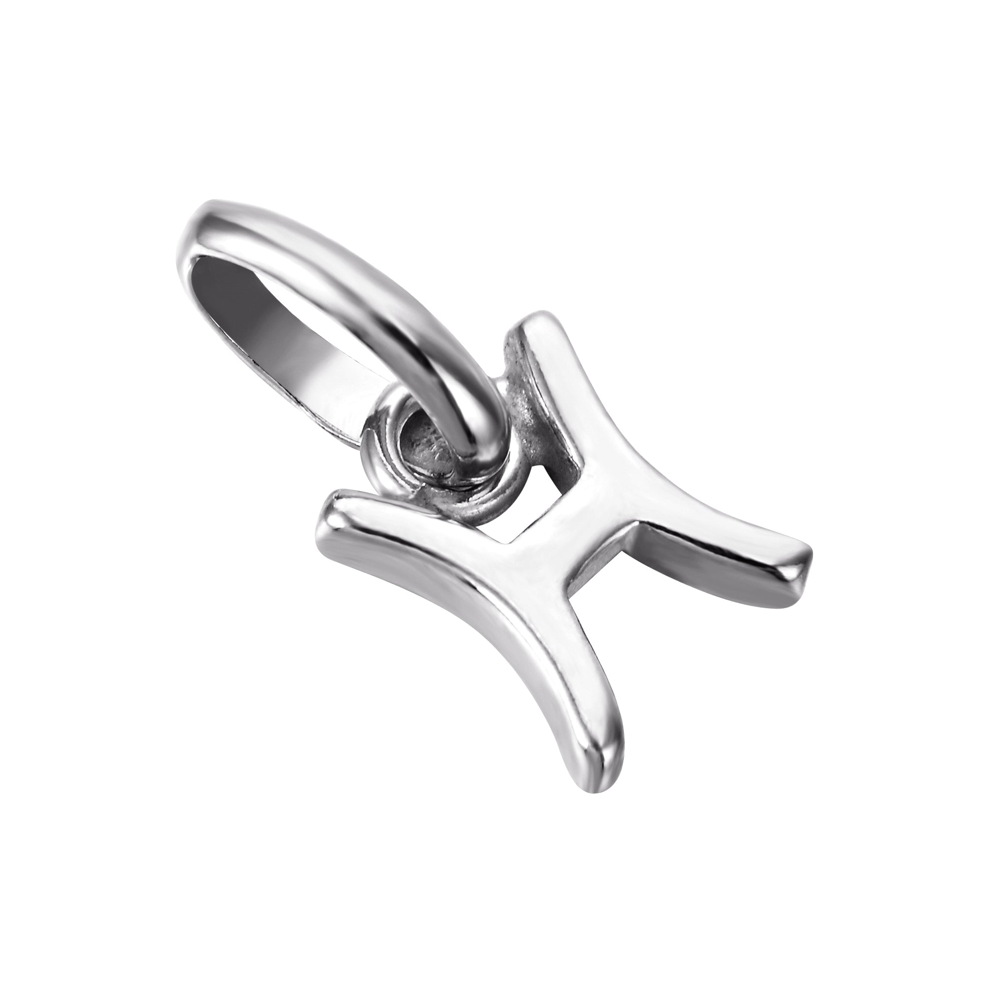 sterling silver - pisces zodiac  symbol - seolgold