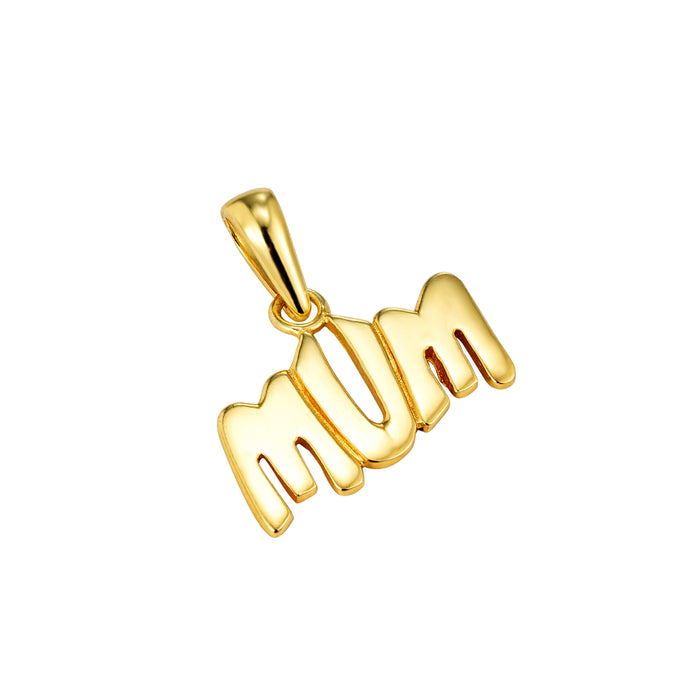 Seol Gold - 18ct Gold Vermeil 'MUM' Pendant.