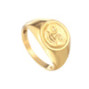 gold signet ring - seolgold