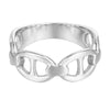 silver - anchor - mariner ring - seolgold