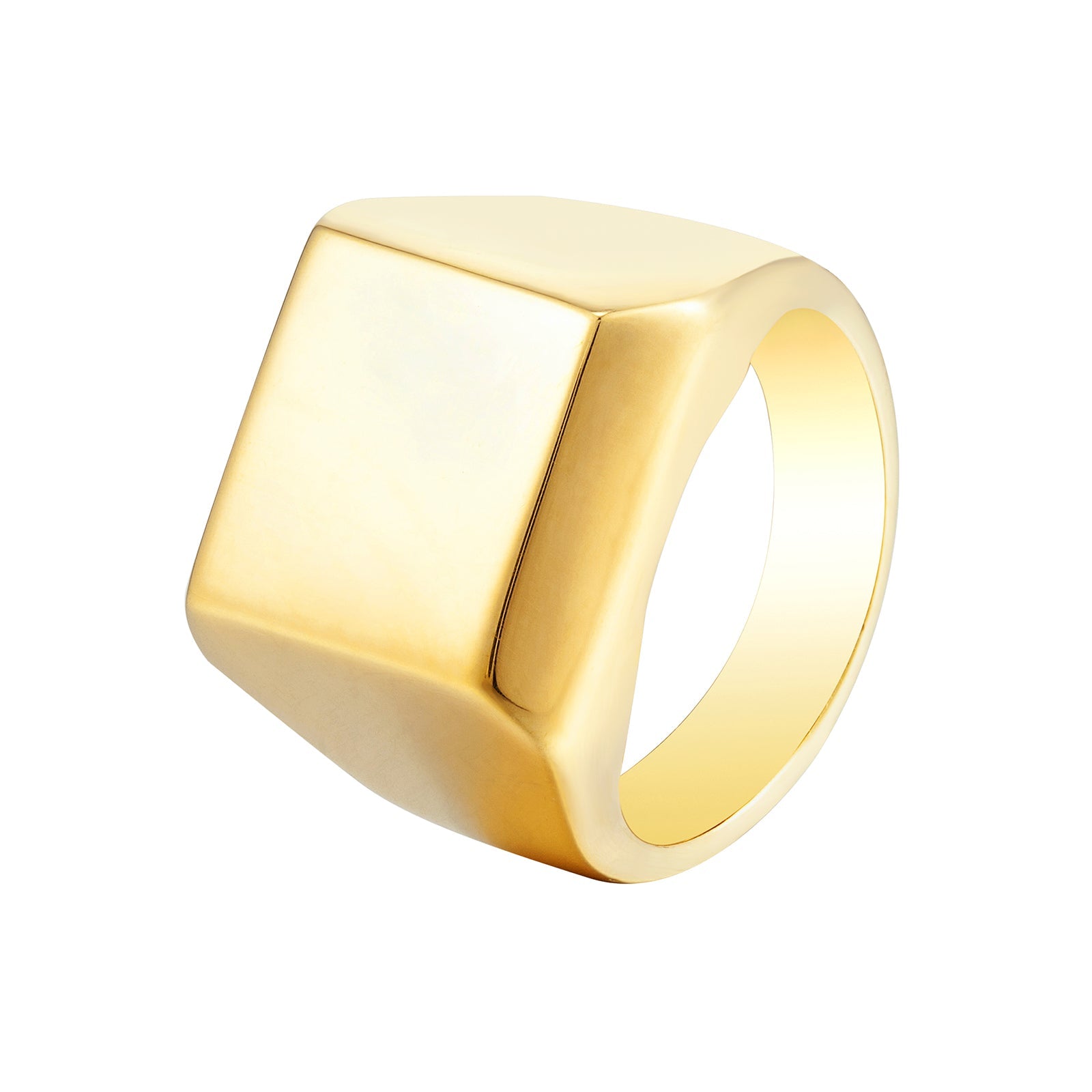 Seol Gold - Dome Square Signet Ring