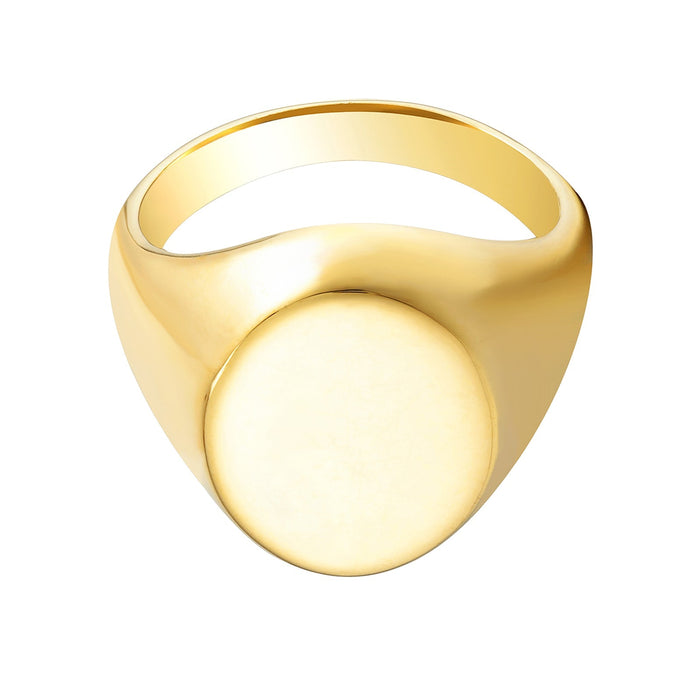 Seol Gold - Oval Signet Ring