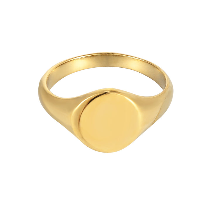 gold signet ring -seol gold