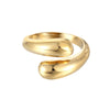 Chunky Twist Open Ring - seol-gold