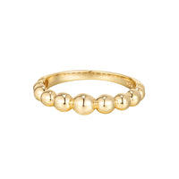 gold ball chain ring - seolgold