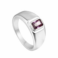 amethyst - silver ring - seolgold