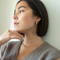 seol gold - 9ct gold creole hoops