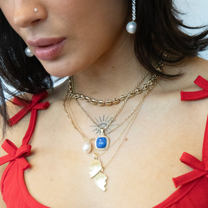 lapis lazuli neckalce - seol gold