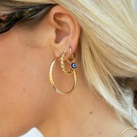 oversized gold hoops - seolgold