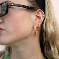 bamboo hoop - bamboo earring - bamboo hoop earrings - bamboo jewellery- seol gold