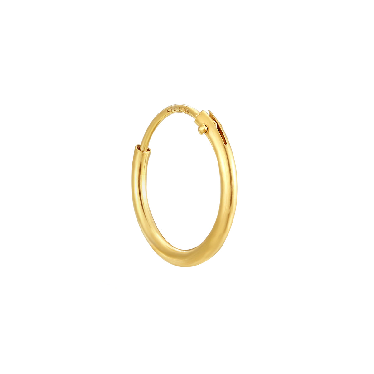 mens plain gold hoop - seolgold