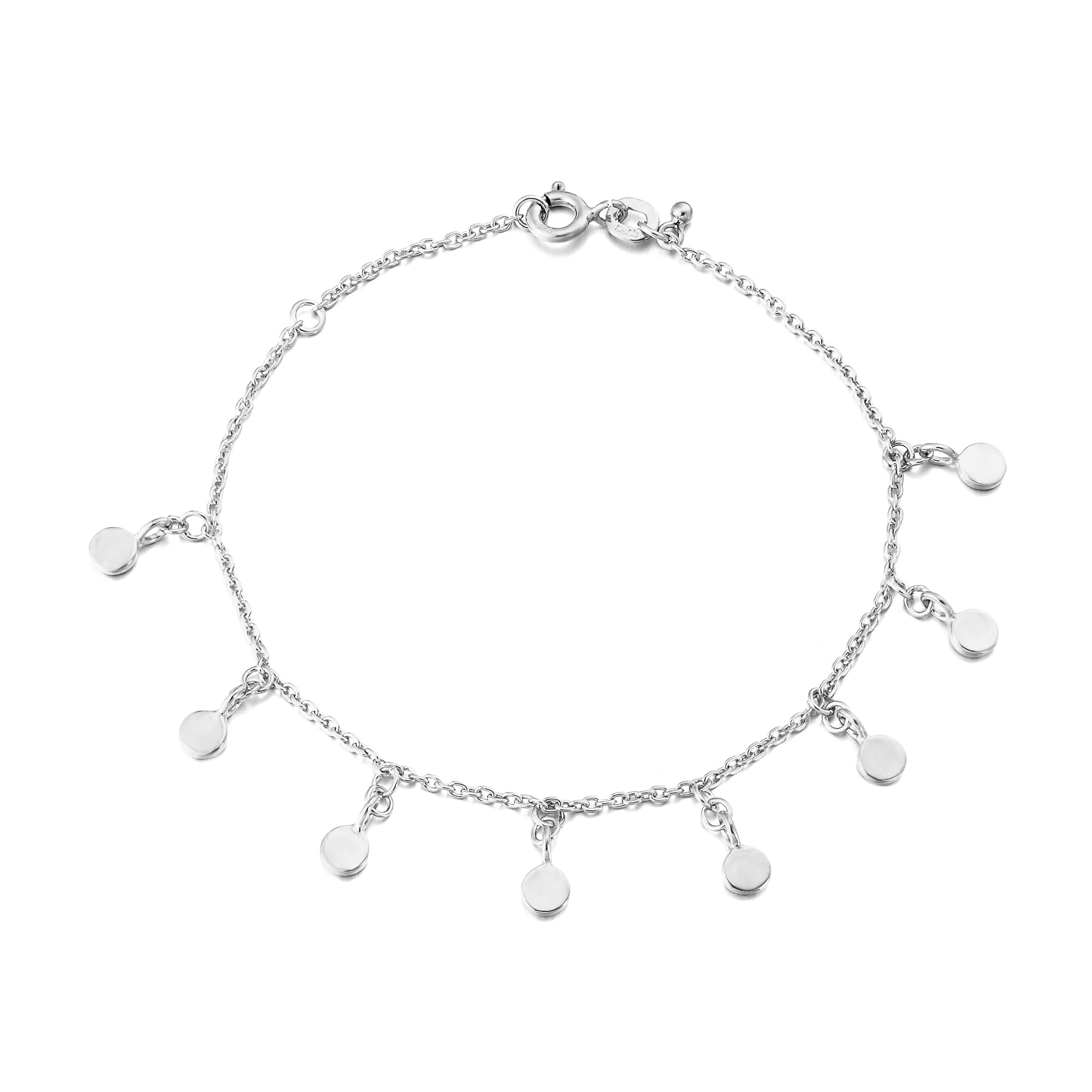 silver charm bracelet -seolgold