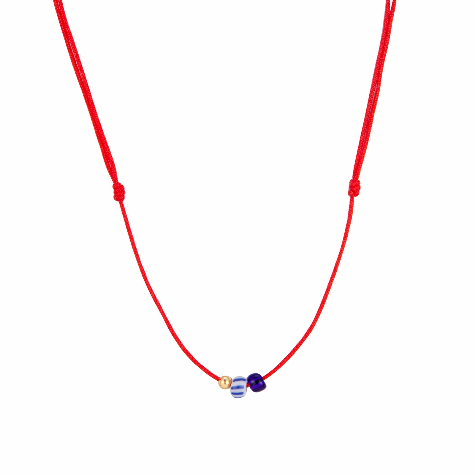 red cord necklace - seolgold