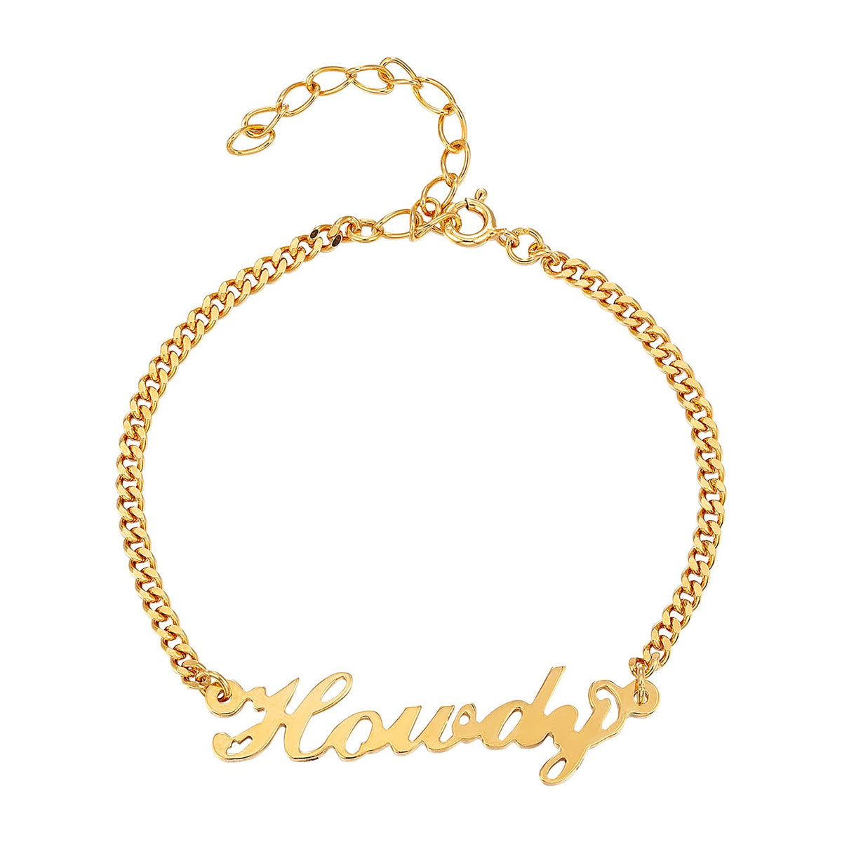 gold name bracelet- seol gold