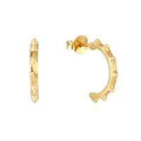 Spikey Hoops - seol-gold