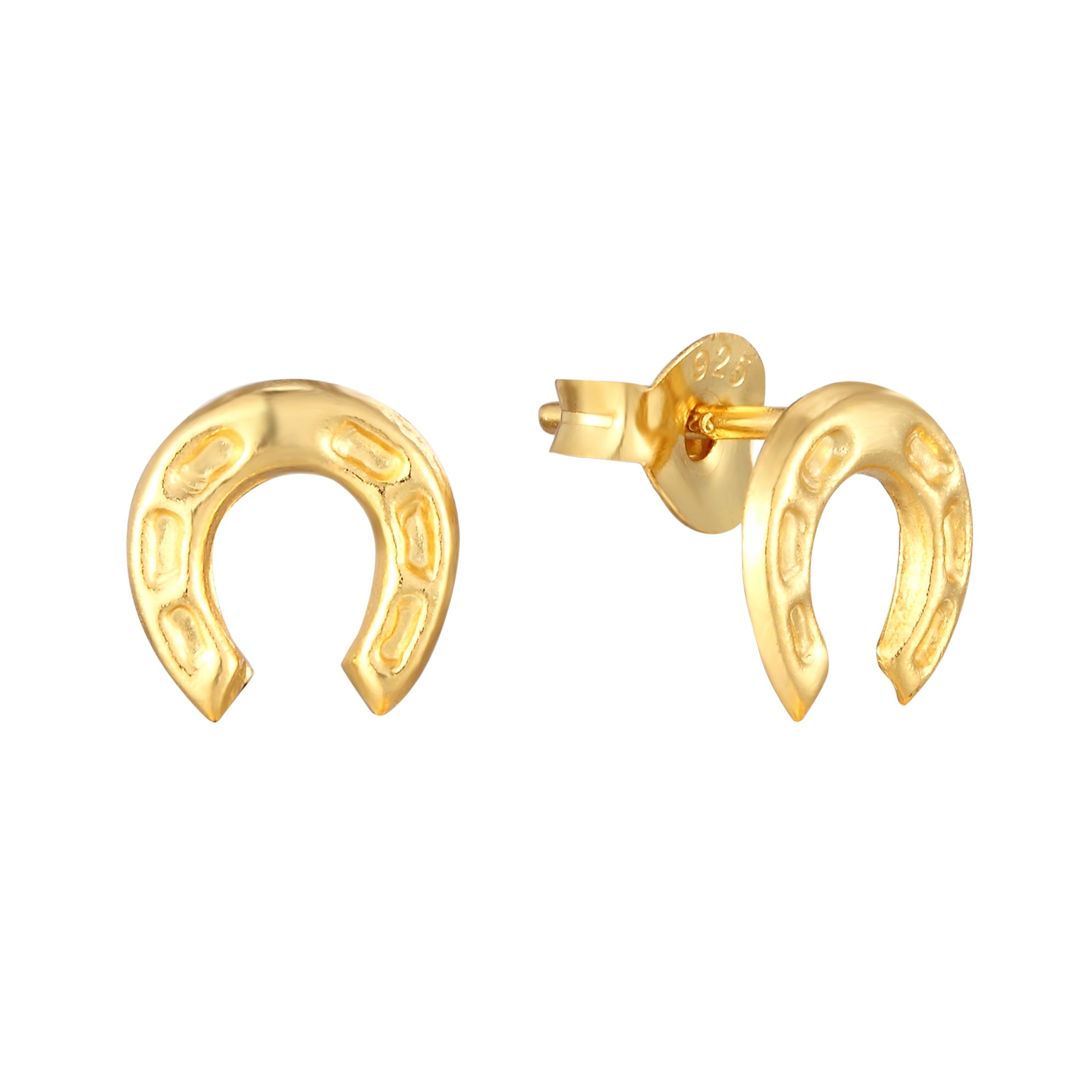 soph floyd - gold horseshoe earring - seolgold