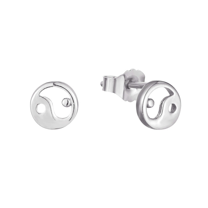 silver stud earrings - seol-gold