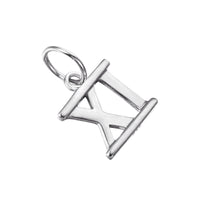 silver roman numeral charm - seolgold