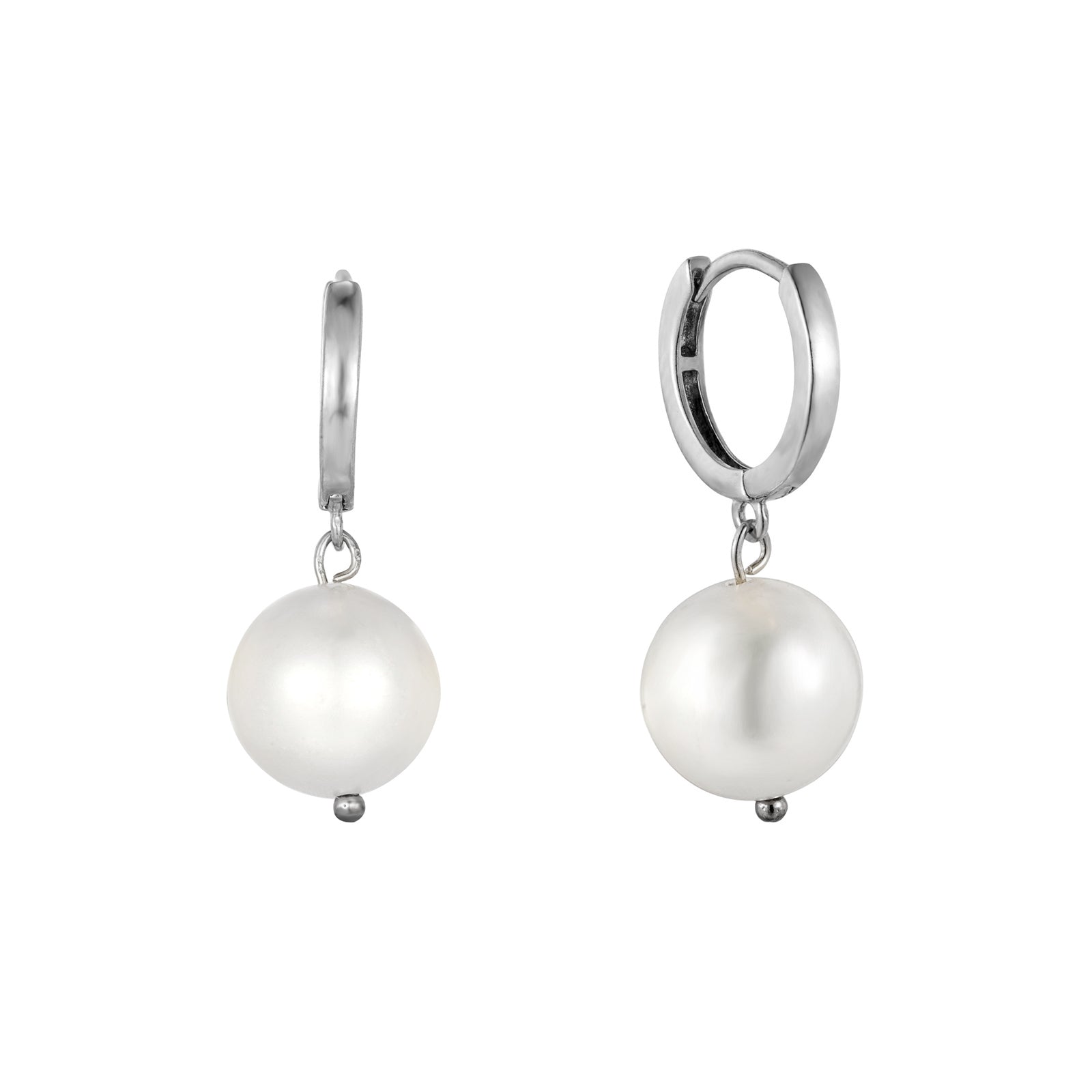 silver pearl earrings - seolgold