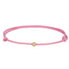 Seol Gold - 18ct Gold Vermeil Pink Cord CZ Bracelet