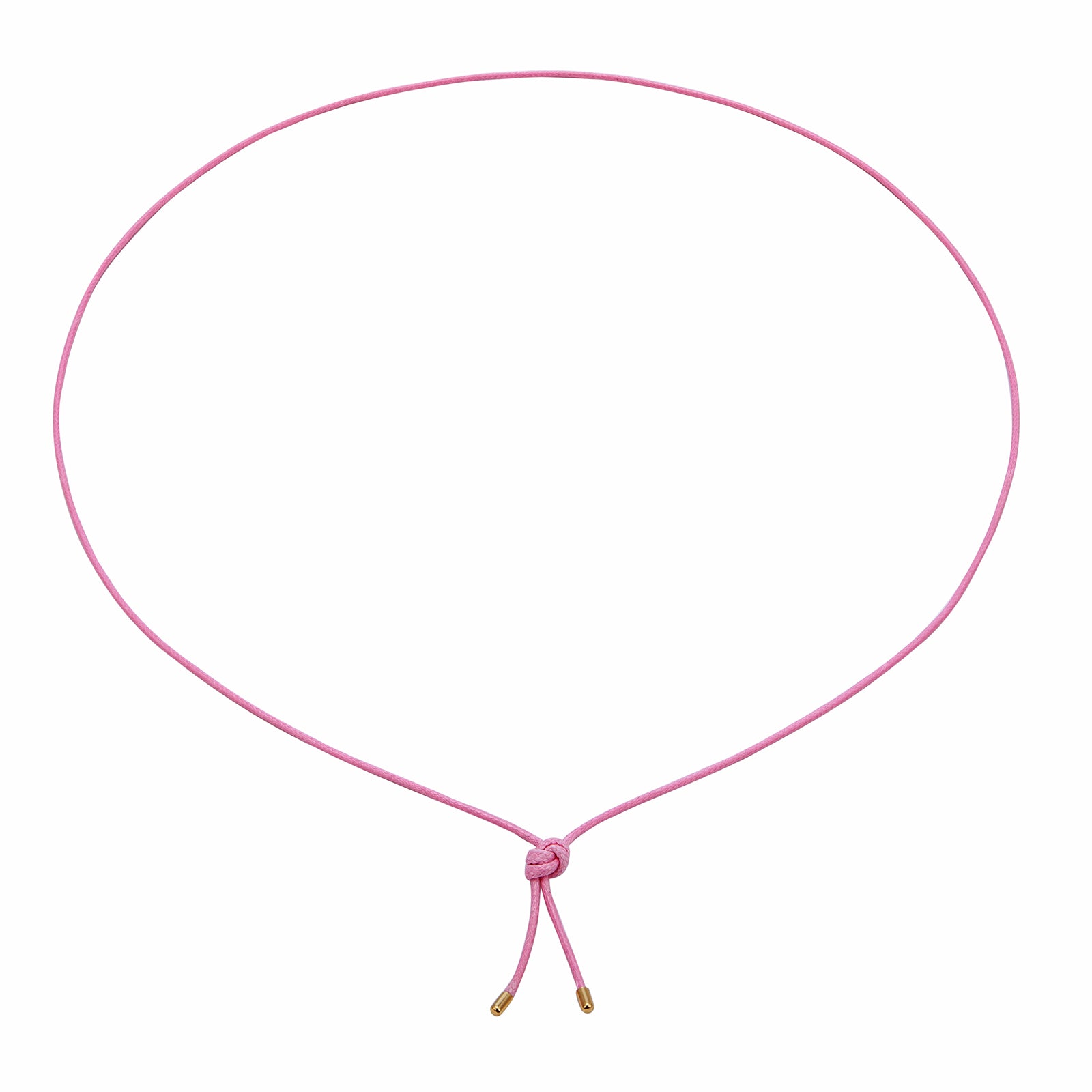 pink cord necklace - seolgold