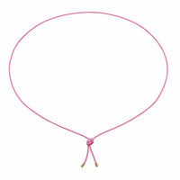 pink cord necklace - seolgold