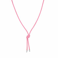 pink cord necklace - seolgold