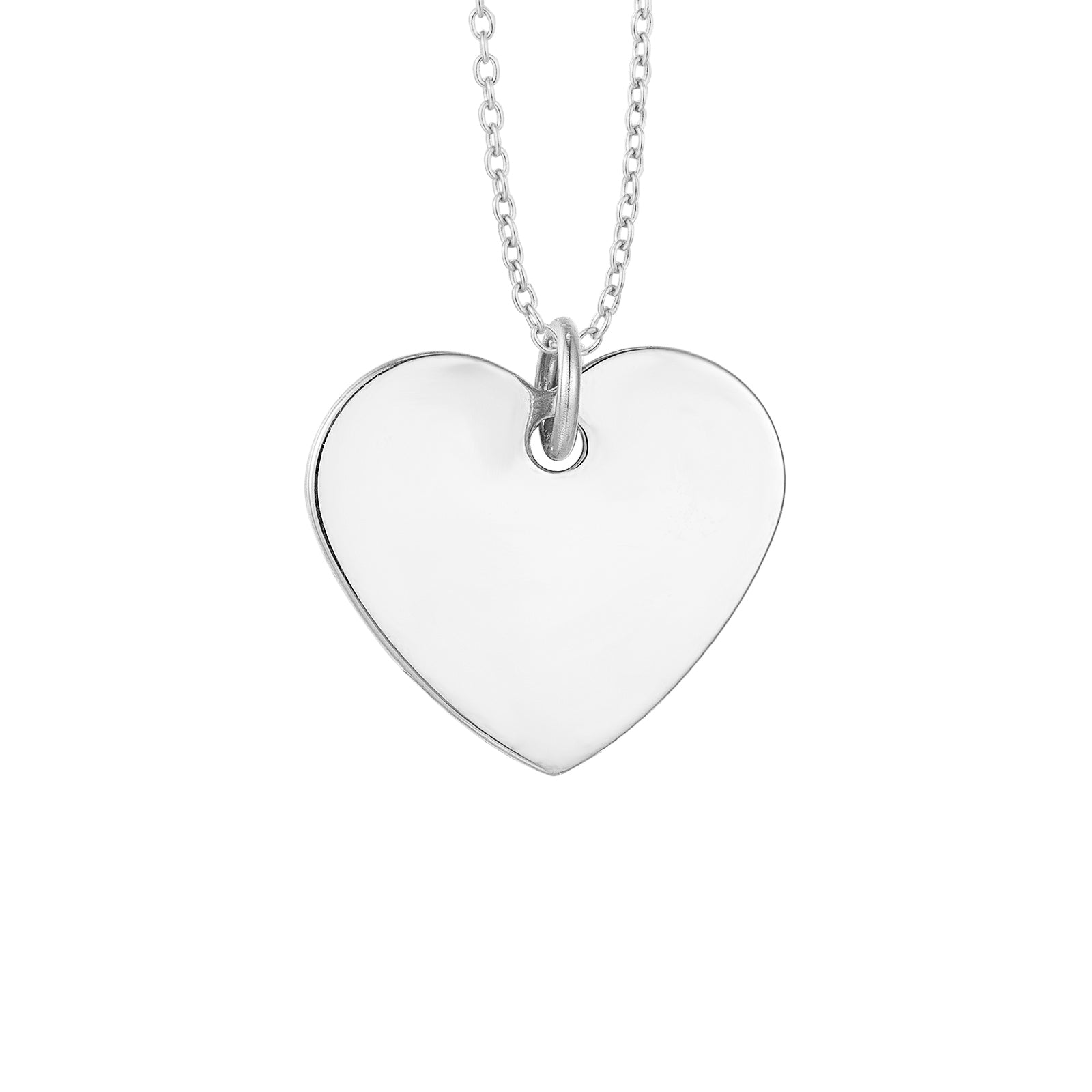 silver heart necklace - seolgold