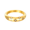 cz domed ring - seol gold