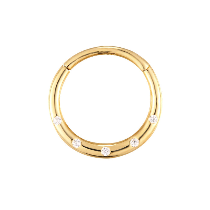 gold clicker hoop - seol-gold