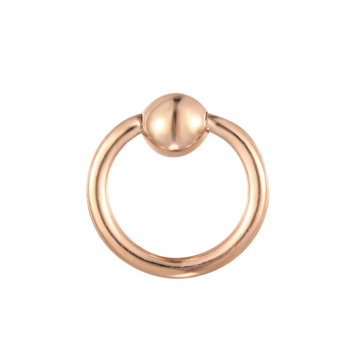 9ct Solid Rose Gold- cartilage hoop - seolgold