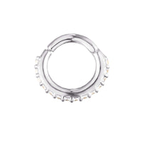 Sterling silver clicker hoop - seolgold