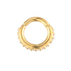 9ct Gold CZ Segmented Hoop - seol-gold