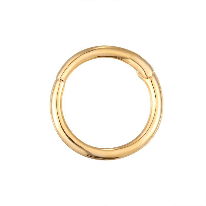 9ct Gold Segmented Hoop - seol-gold