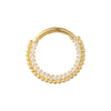 segmented hoop -seol gold