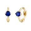 9ct gold sapphire hoops - seolgold