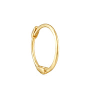 tiny gold hoop - seolgold