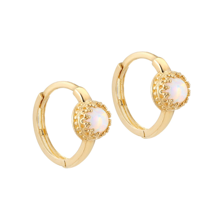 Opal Earrings - seol-gold