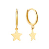 soph floyd - 9ct gold charm hoops - seol-gold